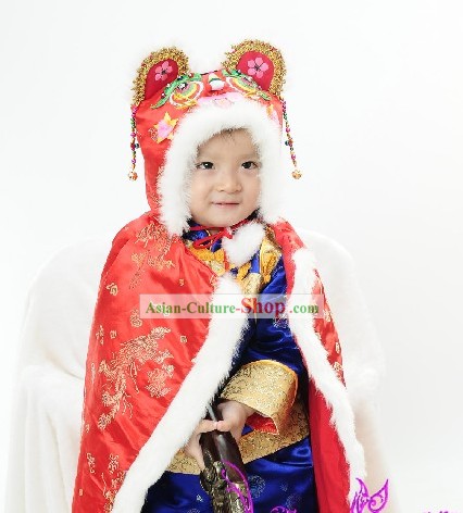 Chinese Baby Tiger Hat Cape