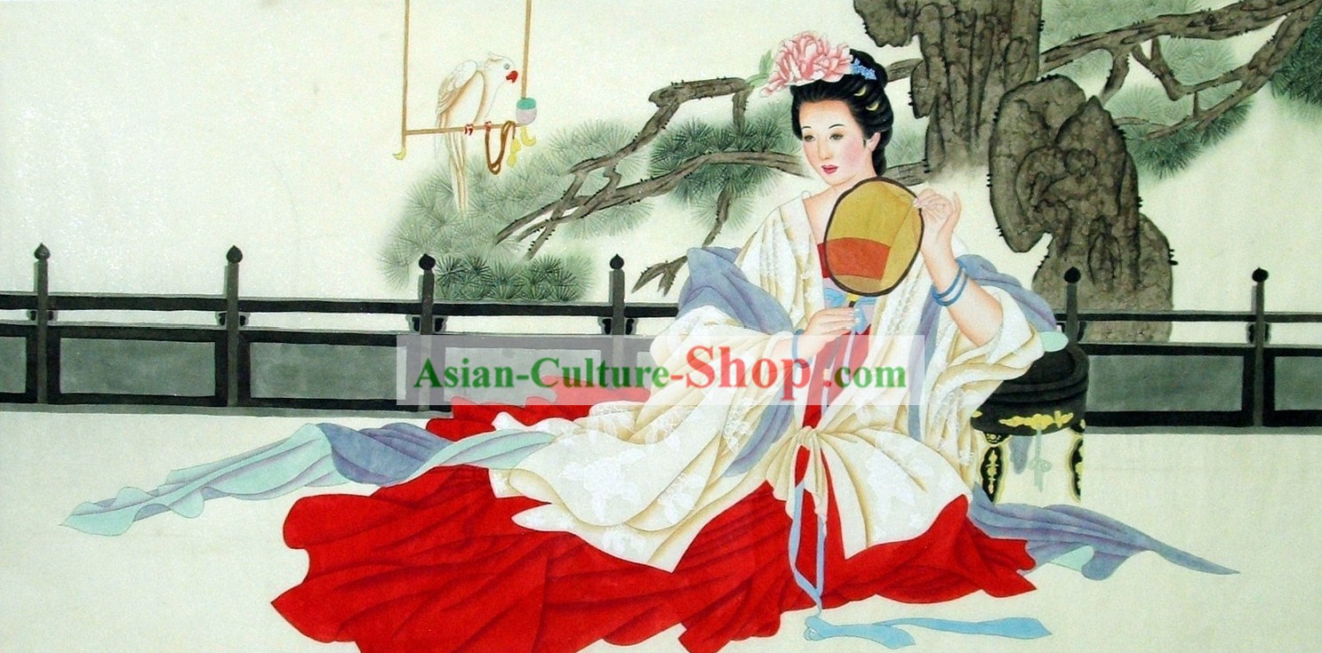 La pintura tradicional china Señora Liu Lanting