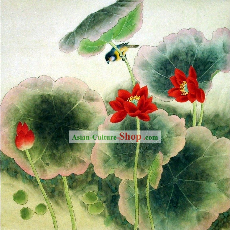 Pintura Tradicional China Lotus