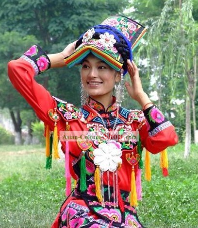 Chinese Classical Minority Wedding Dress/Qiang Minority