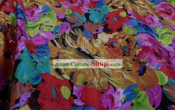 100 Percent Silk Fabric - Colourful World