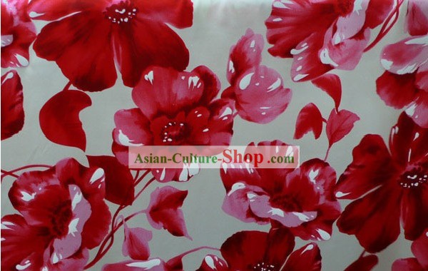 Flowery Pure Silk Chiffon Fabric
