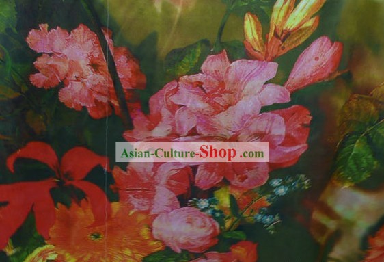 Китайский традиционный Руи Фу Сян Шелковый текстильной ткани - Цветочный Комбинация