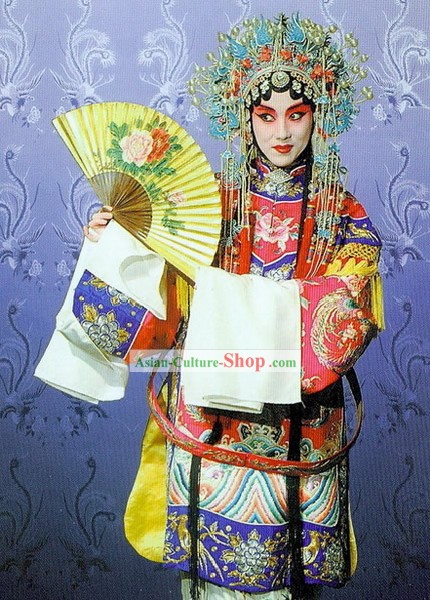 Tradicional Opera de Beijing de Vestuario y Phoenix Set corona completa