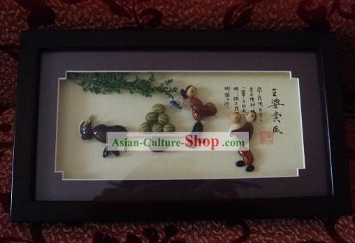 Tradicional China Artes y Oficios de Pintura de Bean - Wang Po venta de sandía