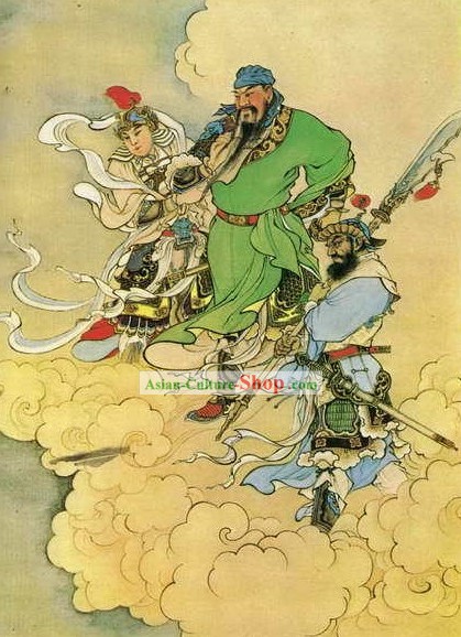 Cine de China y escenario de funcionamiento y la Proposición Photo Studio pintura tradicional - Guan Yu Retrato