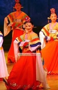 Costumes de Danse Traditionnelle coréenne Ensemble complet