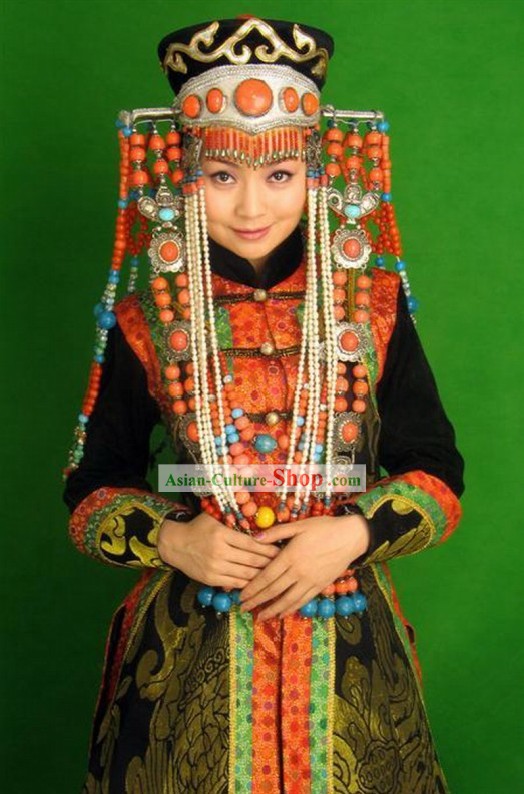 Clásica china de Mongolia Mujeres Vestuario