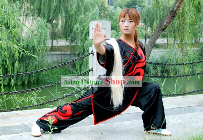 China Professional Artes Marciais Tai Chi Set uniforme completo
