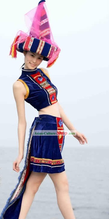 Chinese Traditional Minority Dance Costumes Complete Set