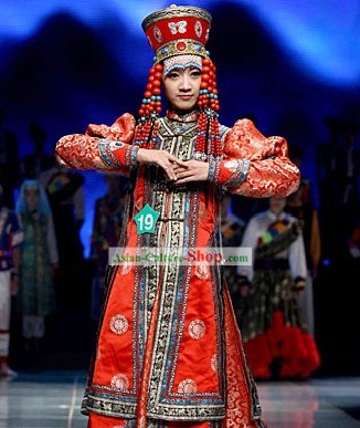 Tradicional china de Mongolia Set disfraz completo