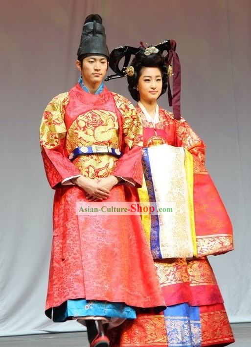 Ancient Korean Emperor and Empress Costumes