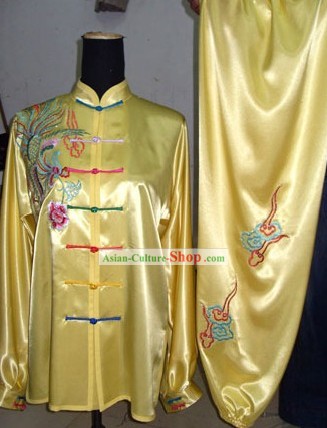 Chinese Embroidered Dragon Wushu Competition Suit
