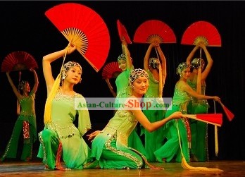 Chinese Traditional Drama Spirit Dance Costume Complete Set