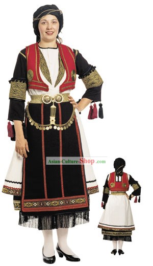 El traje tradicional danza griega