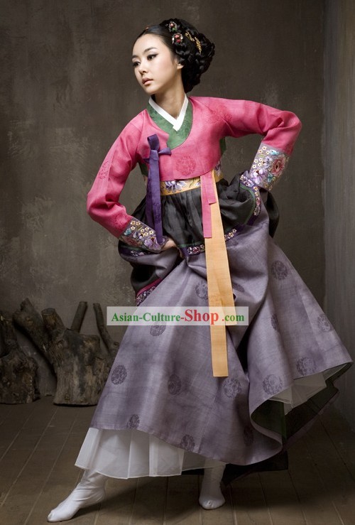 Верховный корейской традиционной одежды ханбок Комплект для женщин
