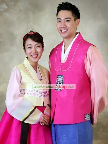 Mariage hanbok coréen pour mari et femme
