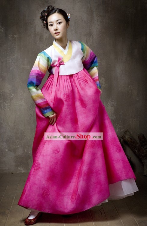 Suprême coréenne Robe de mariée traditionnelle et Set complet pour les femmes Hanbok