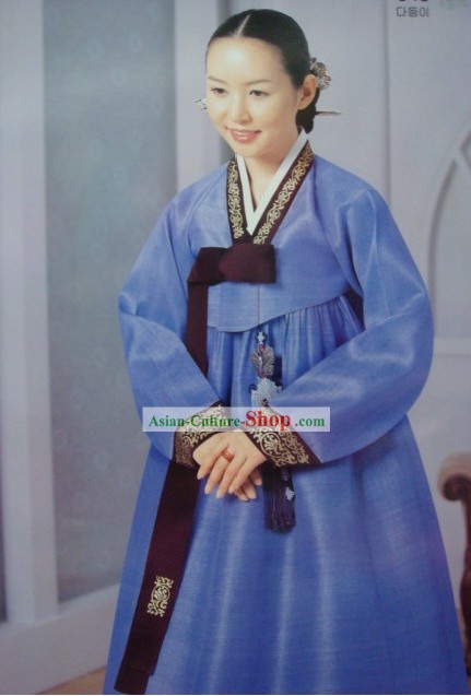 Vestido tradicional coreano hanbok de la Mujer