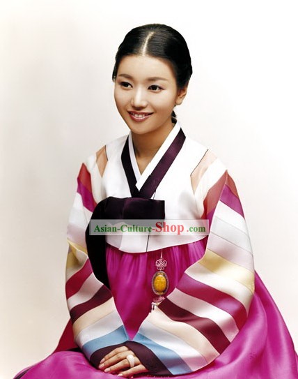 Traditionelle koreanische Hanbok Tracht