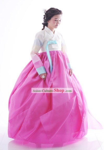 Tradicional hanbok coreano Nacional Conjunto vestido