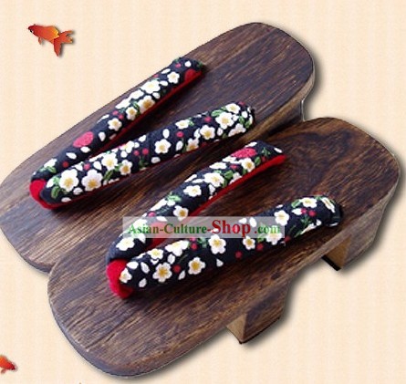 Tradicionales sandalias japonesas Set