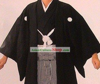 Traditional Japanese Male Kimono Complete Set