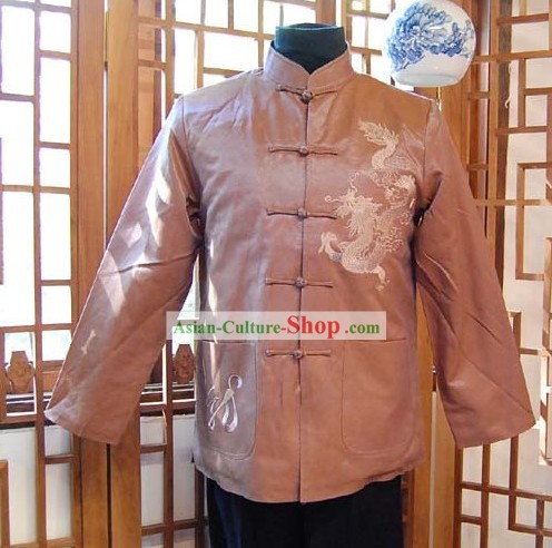 Blusa clásica china tradicional mandarín para el hombre
