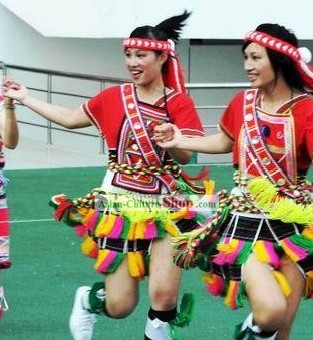 Taiwaneses aborígenes minoritarios Gaoshan vestido Set