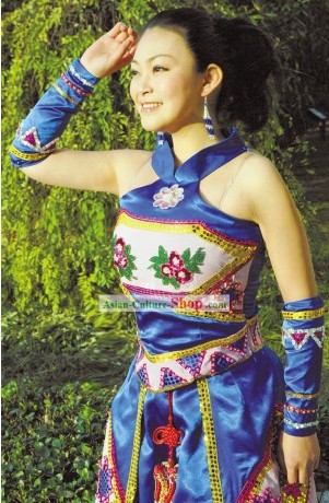 Chinese Minority Stage Performance Costumes Set