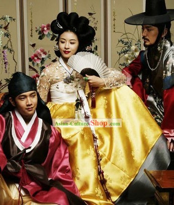 Korean Hwang Jin Yi Hanbok Costume Complete Set