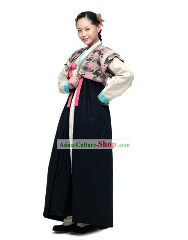 Ancient Korean Swordswoman Costume Set