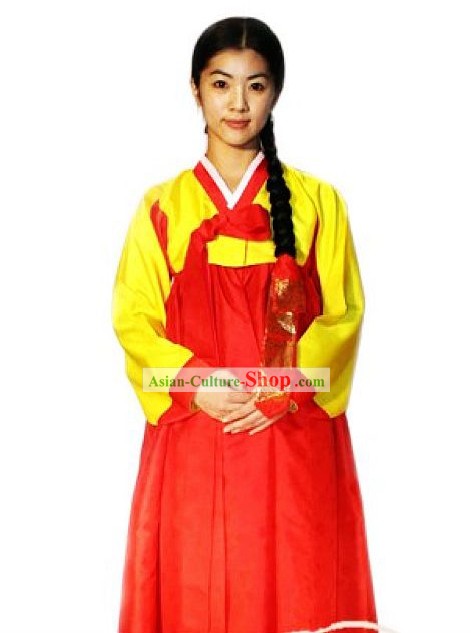 Tradicionales trajes de la danza coreana