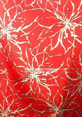 Chinese Classical Red Silk Fabric