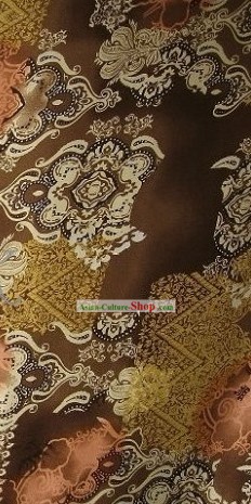 Chinese Pure Silk Ancient City Fabric