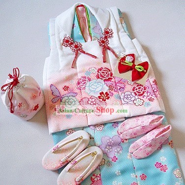 Traditional Japanese Kimono for 3-4 Years Old Children