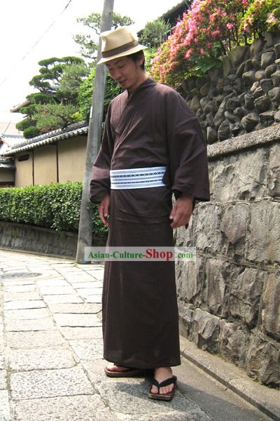 Traditional Japanese Kimono Yukata for Men