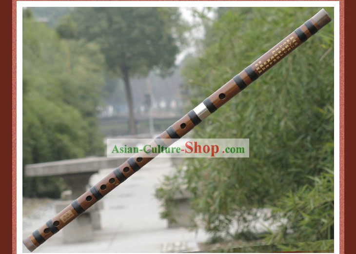 Chinese Brass Bamboo Flute
