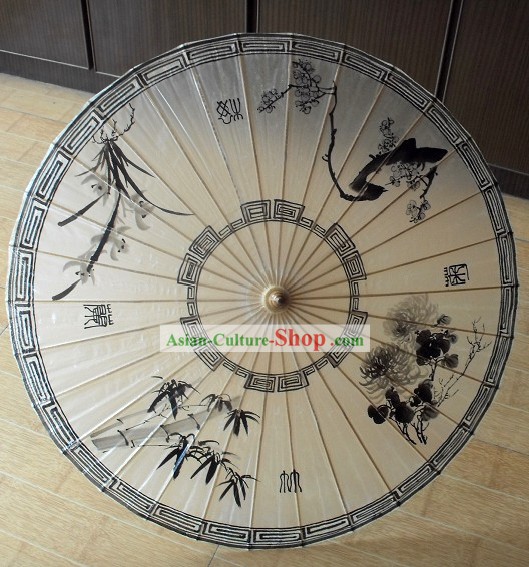 Chinese Traditional Oil Painting Umbrella
