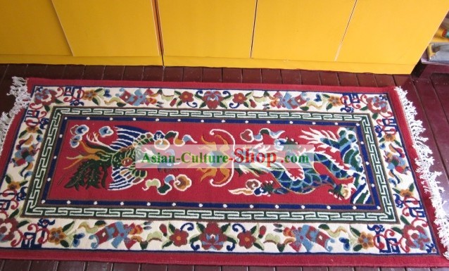 Traditional Chinese Dragon and Phoenix Carpet