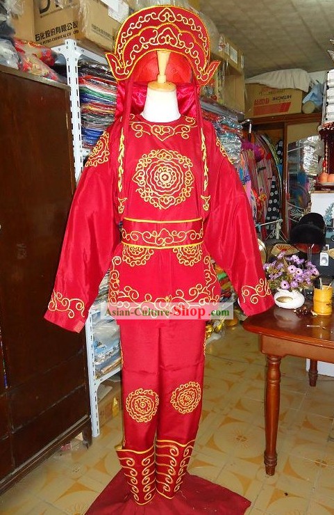 Chinese Peking Opera Solider Costumes Full Set