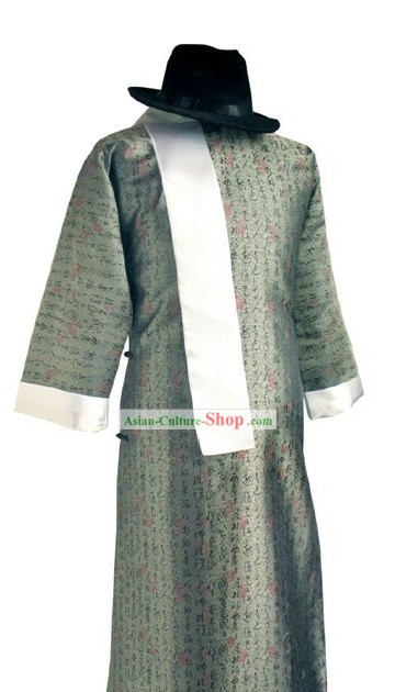 Min Guo Period Male Dress and Hat Set