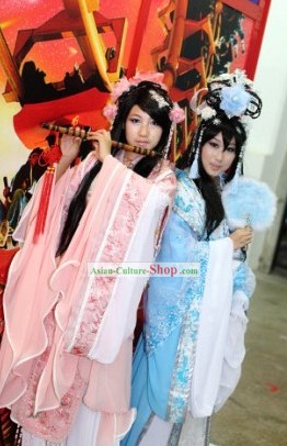 Ancient Chinese Beauty Pink Costume Complete Set