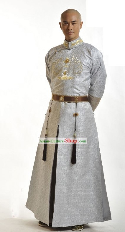 Ancient Chinese Qing Dynasty Prince Costume Set