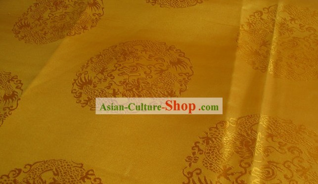 Traditional Chinese Dragon Brocade Fabric