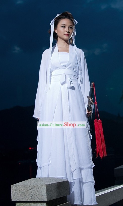 Ancient Chinese Swordsman Costume for Women