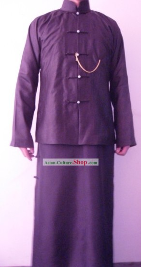 Traditional Chinese Kaftan Garment Clothing for Men