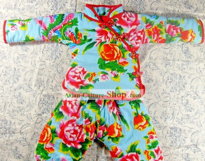 Traditional Chinese Spring Festival Dress for Kids