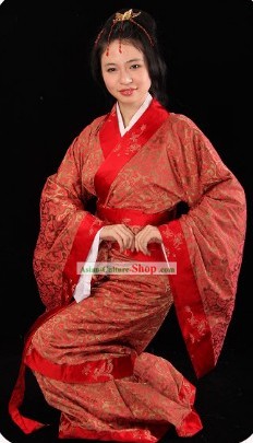 Ancient Chinese Imperial Princess Hanfu Clothing Complete Set