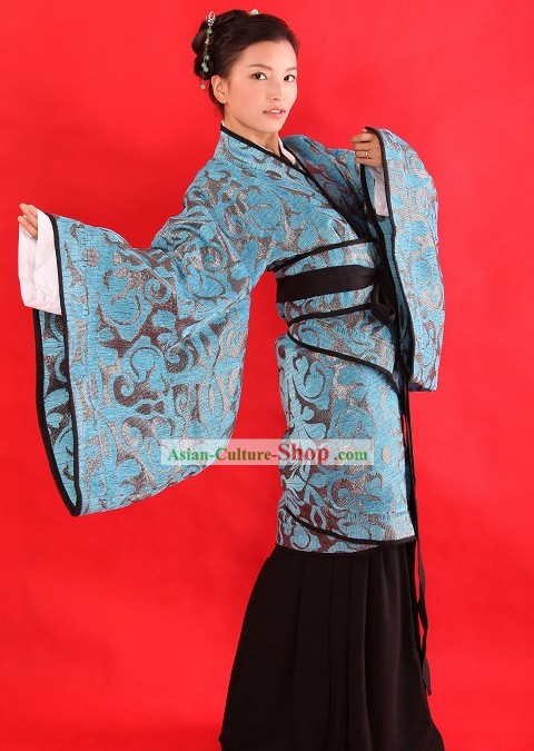 Ancient Chinese Hanfu Wear Clothing Complete Set